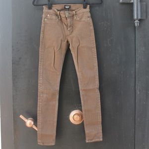 Hudson Army Green Stretch Skinny Jeans